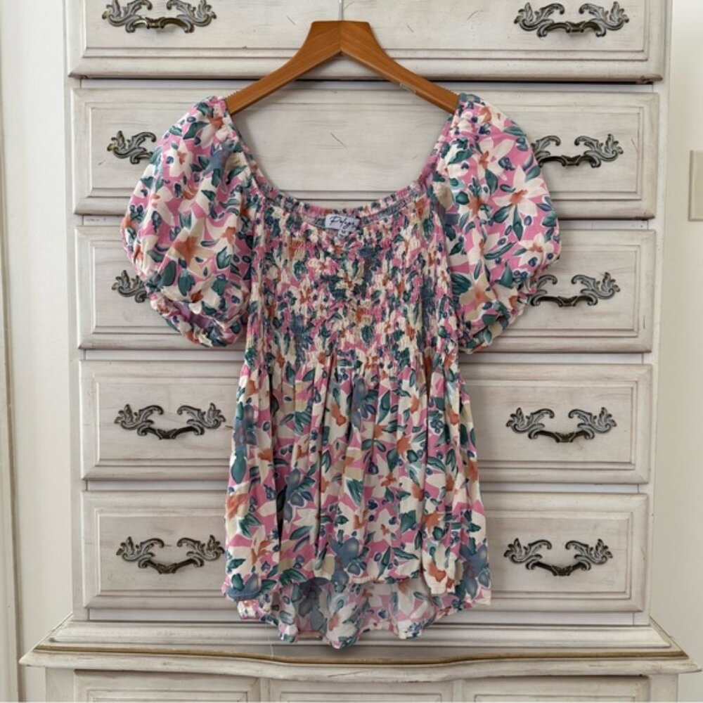 Vici Floral Babydoll Top